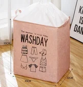 Kosze na bieliznę - Kosz na pranie / pojemnik na bieliznę - różowy - miniaturka - grafika 1