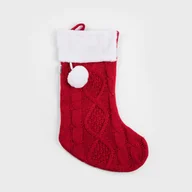 Ozdoby bożonarodzeniowe - Homla Geill Skarpeta Szydełkowa Z Pomponem - miniaturka - grafika 1