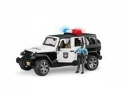 Samochody i pojazdy dla dzieci - Bruder 02527 Jeep Wrangler policyjny z figurką - miniaturka - grafika 1