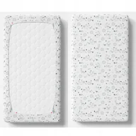 Prześcieradła dla dzieci - PRZEŚCIERADŁO Z GUMKĄ 60X120 BAWEŁNA SATYNOWA 100% DO ŁÓŻECZKA - FERETTI - miniaturka - grafika 1