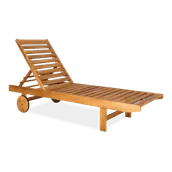 Leżaki ogrodowe - Leżanka Bahamas leżak ogrodowy drewniany regulacja - miniaturka - grafika 1