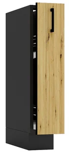Szafka cargo 15 cm grafit + dąb artisan T1-K85 - Szafki kuchenne - miniaturka - grafika 1