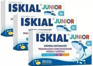 USP ZDROWIE SP. Z O.O USP ZDROWIE SP Z O.O Iskial Junior 3 x 30 kapsułek do żucia - Witaminy i minerały - miniaturka - grafika 1