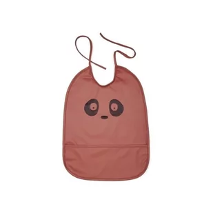 Śliniaczek Wodoodporny Z Kieszonką Panda Mahogany Nuuroo - Śliniaki i fartuszki - miniaturka - grafika 1
