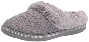 Skechers Damskie przytulne ognisko domowe podstawowe kapcie, Szary - Szary - 35 EU - Kapcie damskie - miniaturka - grafika 1