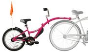 Przyczepki rowerowe - WeeRide Co-Pilot różowy, rower doczepiany, hol, przyczepka, doczepka - miniaturka - grafika 1