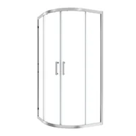 Kabiny prysznicowe - Kabina prysznicowa półokrągła Easy 90 x 90 x 190 cm chrom Sensea - miniaturka - grafika 1