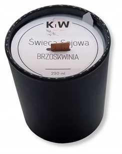 Świeca Sojowa ręcznie robiona 230 ml Brzoskwinia - Świece - miniaturka - grafika 1