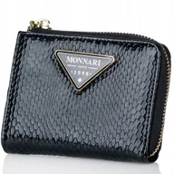 Portfele - MONNARI Portfel Damski PORTMONETKA Lakier PREZENT Praktyczny - miniaturka - grafika 1