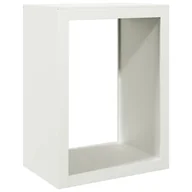 Wózki magazynowe - vidaXL Stojak na drewno opałowe, biały, 60x40x80 cm, stalowy - miniaturka - grafika 1