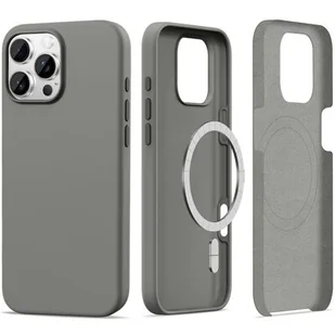 Etui TECH-PROTECT Silicone MagSafe do Apple iPhone 16 Pro Max Szary - Etui i futerały do telefonów - miniaturka - grafika 1