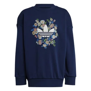 Komplet dresów dziewczęcych adidas LIBERTY LONDON granatowy JD0492 - Spodnie sportowe męskie - miniaturka - grafika 1