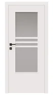 Drzwi wewnętrzne - Dre Drzwi Wewnętrzne Z Szybą Arte 10 Okleina Biała Mat - miniaturka - grafika 1