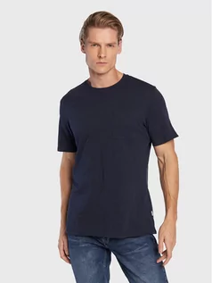 Koszulki męskie - Casual Friday T-Shirt Thor 20504283 Granatowy Regular Fit - grafika 1