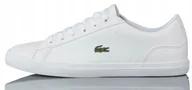 Buty sportowe damskie - Buty Lacoste Lerond Bl 21 1 Cuj Białe R-39 - miniaturka - grafika 1