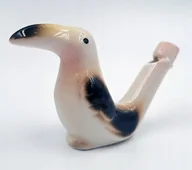Instrumenty muzyczne dla dzieci - Gwizdek ptaszek logopedyczny wodny ceramiczny ze sznurkiem - miniaturka - grafika 1