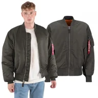 Odzież taktyczna i umundurowanie - Kurtka Alpha Industries MA-1 100101 04 - Szara XL - miniaturka - grafika 1