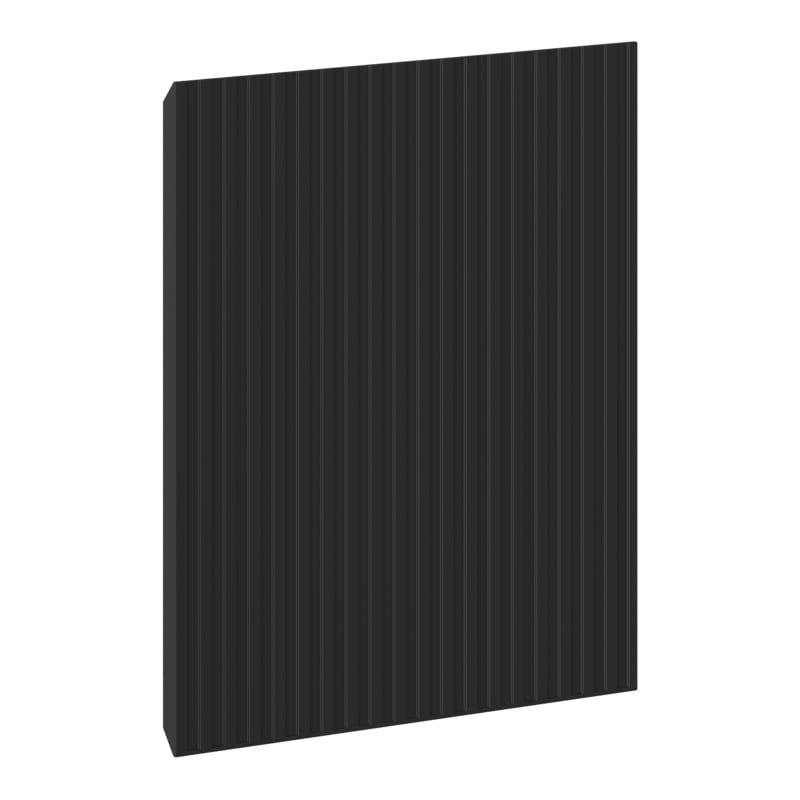 Mexen Rivel front ryflowany do korpusu szafki łazienkowej 35 x 43,5 cm, czarny mat - 91A21-0350-470-1-71