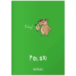 Zeszyt A5 60k linia 70g. JĘZYK POLSKI 9500004 HERLITZ - Zeszyty szkolne - miniaturka - grafika 1