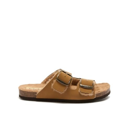 Scholl Jackie 2 x Straps, kapcie damskie, 38 EU, Brązowy, 38 EU