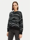 Swetry damskie - Desigual Sweter Winnipeg 24WWJF20 Czarny Regular Fit - miniaturka - grafika 1