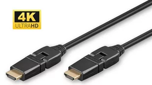 MicroConnect Kabel HDMI HDMI 1.5 Czarny HDM19191.5FS - Kable - miniaturka - grafika 1