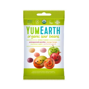 Yumearth - BIO Żelki owocowe kwaśne z witaminą C - Zdrowa żywność - miniaturka - grafika 1