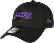 Czapki i chusty sportowe męskie - Czapka 9Forty Side Patch Lakers by New Era, czarny, One Size - miniaturka - grafika 1