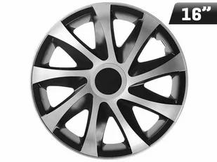 Kołpaki DRACO CS silver - black 16", 4 szt. - Kołpaki samochodowe - miniaturka - grafika 1