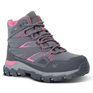 Buty dla dziewczynek - Regatta Dziecięce buty trekkingowe Holcombe, wodoodporne i oddychające, idealne do aktywności na świeżym powietrzu i wspinaczki górskiej, Fioletowy, 35 EU - miniaturka - grafika 1