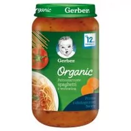 Dania dla dzieci - Gerber - BIO obiad pełnoziarniste spaghetti z wołowiną - miniaturka - grafika 1