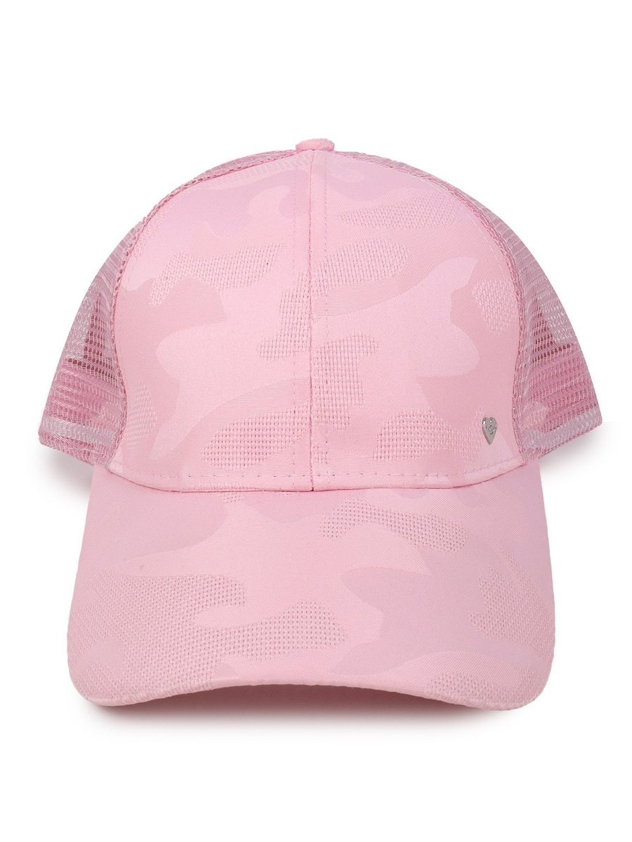 Czapka z daszkiem bejsbolówka dziewczęca siateczkowy tył różowa 50-54 YOCLUB