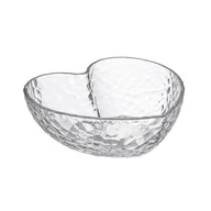 Miski i półmiski - Salaterka szklana serce 12 x 11,2 x 4,7 cm - miniaturka - grafika 1