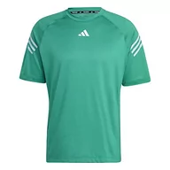 Koszulki męskie - adidas Męski T-shirt (Short Sleeve) Ti 3S Tee, Court Green, IC5495, 2XL - miniaturka - grafika 1