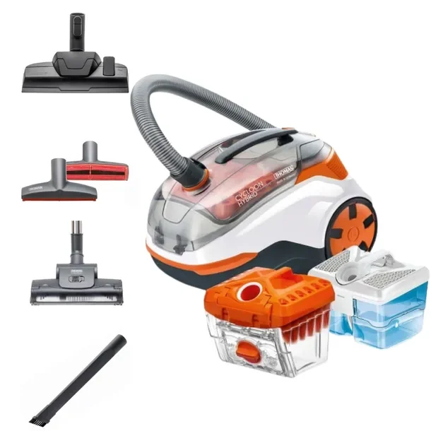 Odkurzacz piorący Thomas Hybrid Pet 1700W filtr wodny na sucho i mokro pranie dywanów i tapicerki HEPA dla alergików