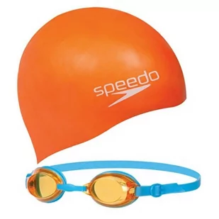 Zestaw okularki i czepek dziecięcy speedo jet junior swim set - Pływanie - miniaturka - grafika 1