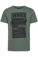 Koszulki męskie - Blend T-shirt męski, 186011 / Kaczasta zieleń, S - miniaturka - grafika 1