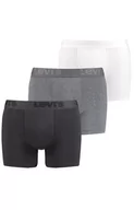 Majtki męskie - Levis 3-pack bawełnianych bokserek męskich 905045001, Kolor multicolour, Rozmiar S, Levis - Intymna - miniaturka - grafika 1
