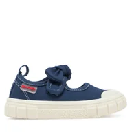 Buty dla dziewczynek - Kapcie Garvalin 252380 Granatowy - miniaturka - grafika 1