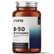 Witaminy i minerały dla sportowców - UNS B-50 B-Complex 90vegcaps - miniaturka - grafika 1