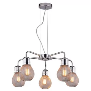 Candellux Gliva lampa wisząca 5-punktowa chrom 35-58669 35-58669 - Lampy sufitowe - miniaturka - grafika 1