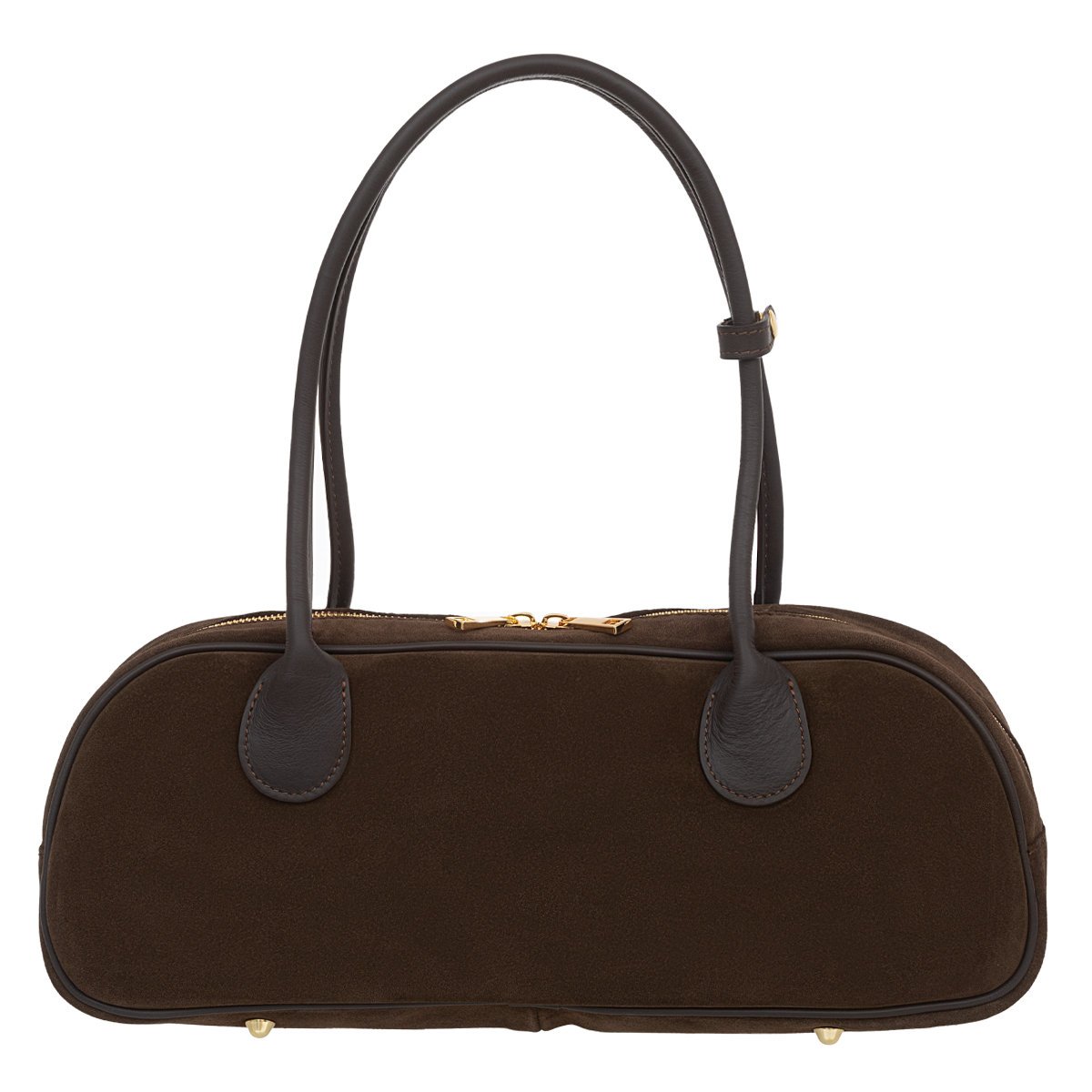 Torebka Damska Zamszowa Vera Pelle Fonda Choco