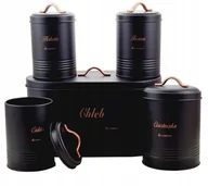 Herbata - Chlebak Rose Gold Pojemników Kawa Herbata Cukier - miniaturka - grafika 1