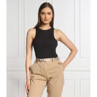 Calvin Klein Top | Slim Fit - Koszulki i topy damskie - miniaturka - grafika 1