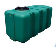 Beczki - Zbiornik plastikowy 200 l SG zielony wym. 100 x 48 x 51 cm (gwint dolny i górny mosiężny 3/4 cala) - miniaturka - grafika 1