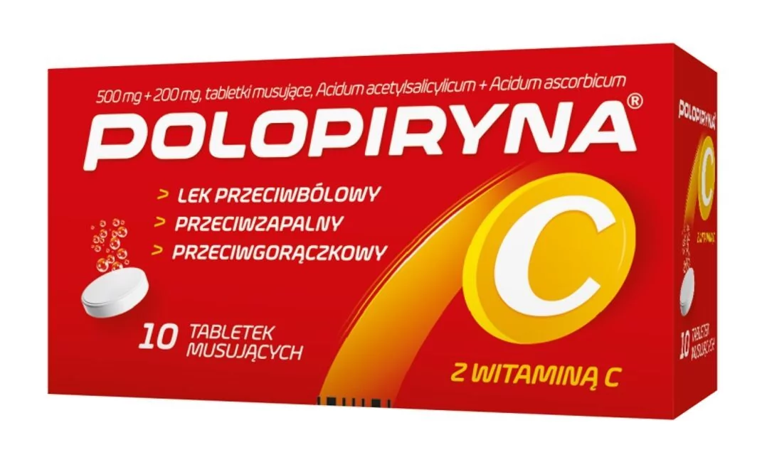 Polpharma Polopiryna C tabletki musujące 10 szt.