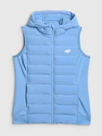 Kurtki damskie - 4F Bezrękawnik z wypełnieniem syntetycznym damski - niebieski XXL - miniaturka - grafika 1