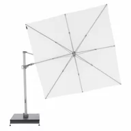 Parasole ogrodowe - KNIRPS 320 x 320 cm - luksusowy wahadłowy parasol ogrodowy z drążkiem bocznym Biały - miniaturka - grafika 1