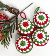 Bombki - Zestaw 4 bombek na choinkę. - miniaturka - grafika 1