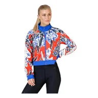 Kurtki damskie - Nike damska kurtka W NSW HYP FM JKT PK AOP, gra królewska/gra królewska/biała game royal/Game royal/White M - miniaturka - grafika 1
